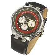 Dandg Unique Chronograph Men's Watch, Black