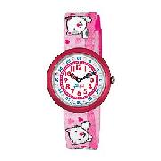 Flik Flak Baby Kittens Girls' Watch, Pink