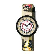 Flik Flak Desert Race Watch, Khaki