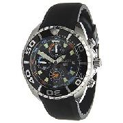 Police Alarm Chronograph Men's Watch, Black, 10659JS