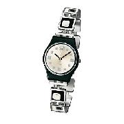 Swatch Chessboard Watch, Black/White