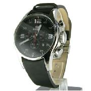 Breil Mens Black Globe Watch