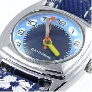 Cannibal Navy Blue Flower Watch