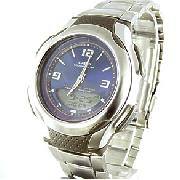 Casio Stainless Steel Combination Tough Solar Watch