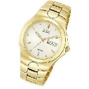 Citizen All Stainless Steel Gents Gold-Tone Corso Watch