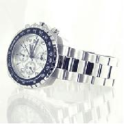 Police Navy Stainless Steel Bracelet Watch