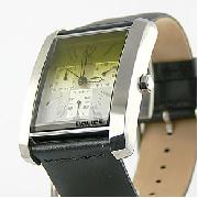 Police P-Empire Black Leather Strap Watch