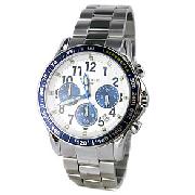 Police White Fast Lane Chronograph Watch