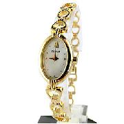 Pulsar Ladies Oval Gold Tone Watch