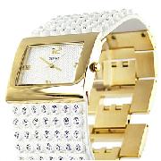 Sekonda Seksy Gold Tone Stone Set Watch