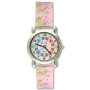 Barbie Time Teacher Watch with Pink Floral Strap