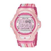 Casio Baby G Ladies Illuminator LCD Pink Watch