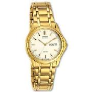 Citizen Gents Eco-Drive Gold Plated Bracelet Watch