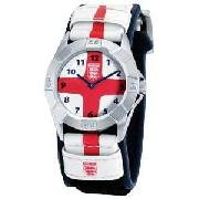 England Junior Velcro Strap Watch