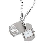 Golddigga Ladies Dog Tag Watch