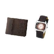 Identity London Gents Watch and Wallet Set