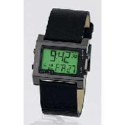 Identity Mens Digital Black Strap Watch