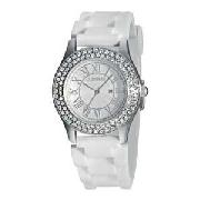 Morgan Ladies White Sports Style Watch