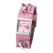 Playboy Ladies Pink Stones and Rabbit Heads Watch