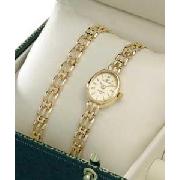Sovereign Ladies 9ct Gold Hallmarked Watch Set