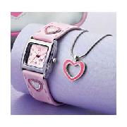 Spirit Girls 3 Piece Heart Watch Set