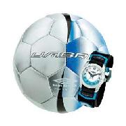 Umbro Junior Analogue Watch and Football Set