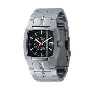 Diesel - Men's Black Square Dial Bracelet Strap Watch