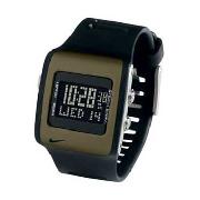 Nike - Men's Brown Cased Digital Dial with Black Strap Watch