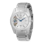 Fossil - Men's Silver Coloured Round Dial Bracelet Link Watch