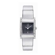 Storm - Women's Black Dial with White Crystal Detail Watch