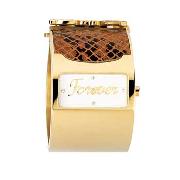 D&G Time - Women's "Forever" Dial with Snake Print Bangle Watch
