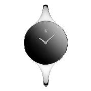 Calvin Klein - Women's Large Round Black Mirror Dial Bangle Watch