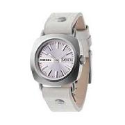 Diesel - Women's Pale Pink Metallic Dial with White Strap Watch