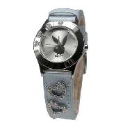 Playboy - Women's Rabbit Detail Round Dial Watch