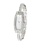 J by Jasper Conran - Women's Rectangular Dial with 1/2 Bangle Strap Watch