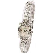 Anne Klein - Women's Silver Coloured Square Dial Bracelet Strap Watch
