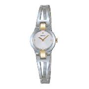 Seiko - Women's White Dial with Two Tone Bracelet Watch