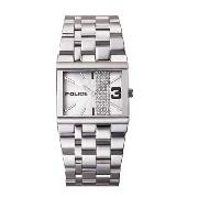 Police - Women's White with Diamante Stripe Dial Bracelet Watch