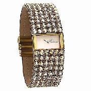 Accurist Accu-2 Ladies' Peach Crystal Watch