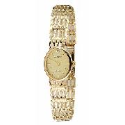 Accurist Ladies' 9ct Gold Diamond-Set Watch