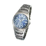 Accurist Men's Blue Dial Chronograph Bracelet Watch