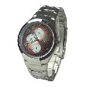 Bench Men's Round Brown Multi-Dial Bracelet Watch