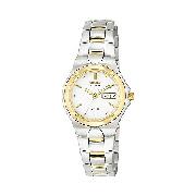 Citizen Eco-Drive Ladies' Two-Colour Bracelet Watch