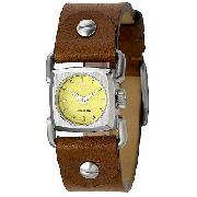 Diesel Ladies' Leather Strap Watch