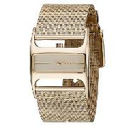 DKNY Ladies' Gold-Plated Mesh Watch