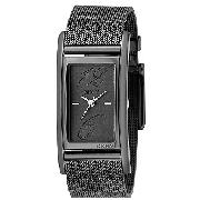 DKNY Ladies' Rectangular Dial Dark Grey Mesh Bracelet Watch