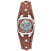 Fossil Ladies' Kaleido Leather Cuff Watch
