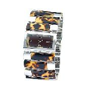 Fossil Ladie's Tortoise Bar Link Bracelet Watch