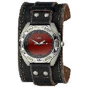 Fossil Men's Leather Cuff Watch