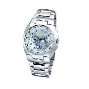 Fossil Men's Round Silver Dial Bracelet Watch